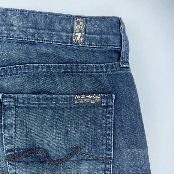 7 for all mankind women’s jeans size 26 flared bottom low rise ginger - Picture 3 of 12